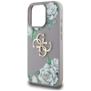 Hurtownia GSM - Guess Růžové s jemnou strukturou Velké 4G logo Apple iPhone 16 Pro fialový - GUE4532 - {ean13} - Hurt