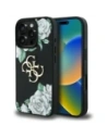 Wholesale Guess Grained Roses Big 4G logo Apple iPhone 16 Pro Max black - GUE4533 - {ean13} - Hurt
