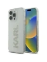 Karl Lagerfeld Logo cu Rhinestones IML Apple iPhone 16 Pro transparent