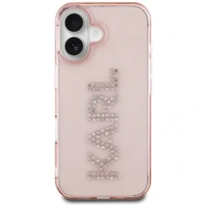 Hurtownia GSM - Karl Lagerfeld Logo cu cristale IML Apple iPhone 16 roz - KLD22018 - {ean13} - Hurt