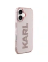 Wholesale Karl Lagerfeld IML Rhinestones Logo Apple iPhone 16 pink - KLD22018 - {ean13} - Hurt