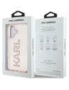 Wholesale Karl Lagerfeld IML Rhinestones Logo Apple iPhone 16 pink - KLD22018 - {ean13} - Hurt