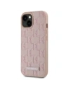 Wholesale Karl Lagerfeld Leather Monogram Metal Logo MagSafe Apple iPhone 15 pink - KLD22019 - {ean13} - Hurt