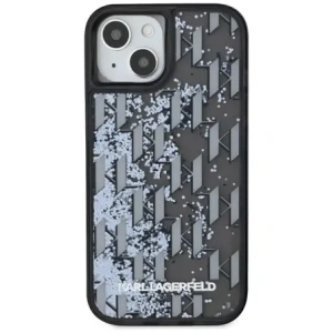 Hurtownia GSM - Karl Lagerfeld Glitter lichid Monogram Gradient Apple iPhone 15 negru - KLD22020 - {ean13} - Hurt