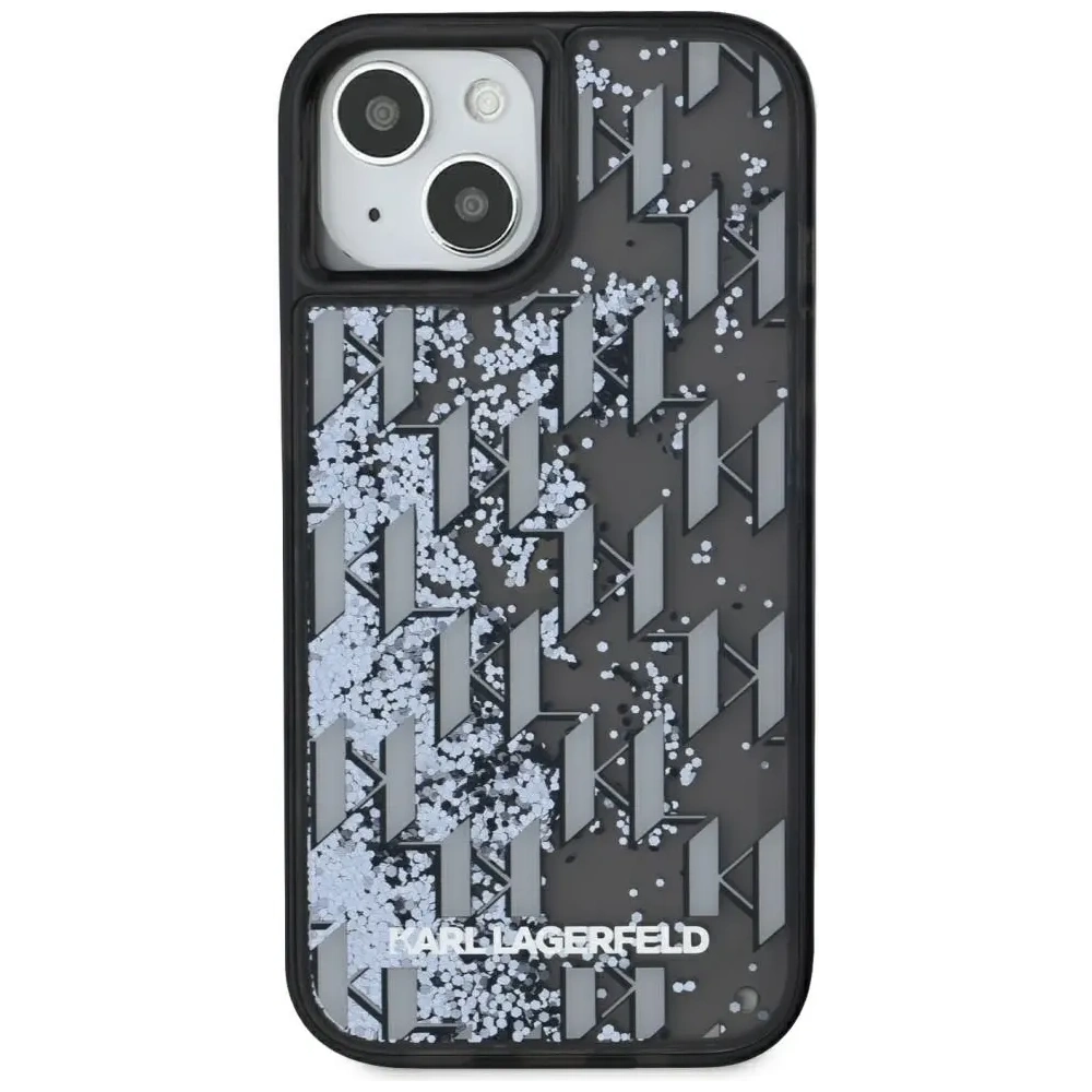 Hurtownia GSM - Karl Lagerfeld Tekutý třpytivý monogramový gradient Apple iPhone 15 černý - KLD22020 - {ean13} - Hurt