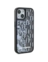 Wholesale Karl Lagerfeld Liquide Glitter Monogram Gradient Apple iPhone 15 black - KLD22020 - {ean13} - Hurt