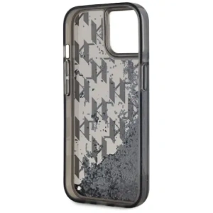 Hurtownia GSM - Karl Lagerfeld Glitter lichid Monogram Gradient Apple iPhone 15 negru - KLD22020 - {ean13} - Hurt
