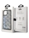 Wholesale Karl Lagerfeld Liquide Glitter Monogram Gradient Apple iPhone 15 black - KLD22020 - {ean13} - Hurt