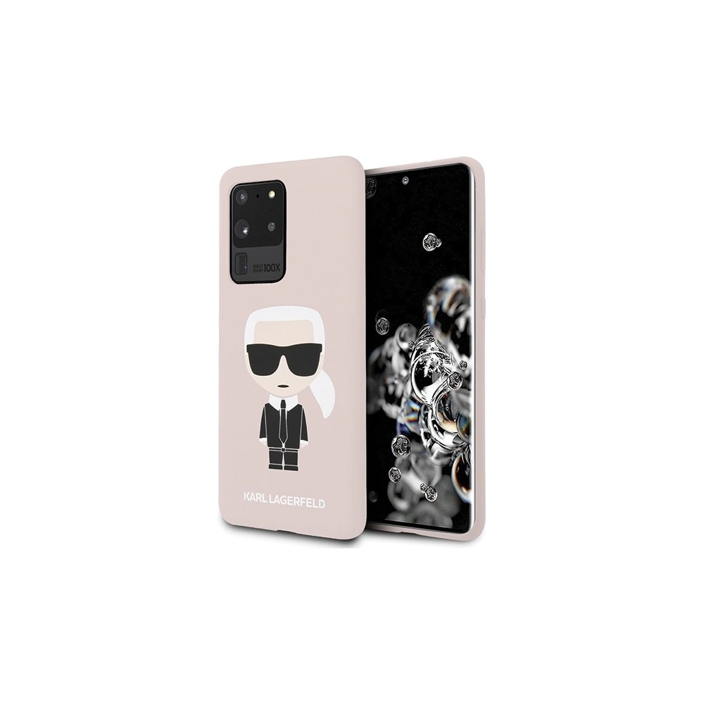 Wholesale Karl Lagerfeld KLHCS69SLFKPI Samsung Galaxy S20 Ultra hardcase pink Silicone Iconic - KLD293PNK - {ean13} - Hurt