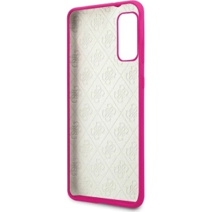 Hurtownia GSM - Etui Guess GUHCS62LS4GFU Samsung Galaxy S20 fuksja/fuchsia hard case Silicone 4G Tone On Tone - GUE523FKS - {ean13} - Hurt