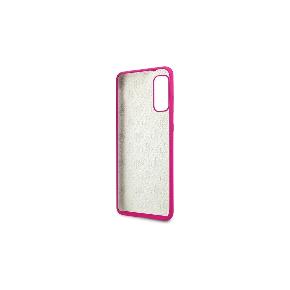Hurtownia GSM - Etui Guess GUHCS62LS4GFU Samsung Galaxy S20 fuksja/fuchsia hard case Silicone 4G Tone On Tone - GUE523FKS - {ean13} - Hurt