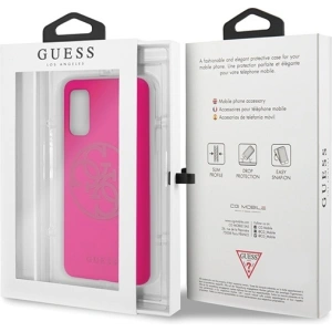 Hurtownia GSM - Etui Guess GUHCS62LS4GFU Samsung Galaxy S20 fuksja/fuchsia hard case Silicone 4G Tone On Tone - GUE523FKS - {ean13} - Hurt