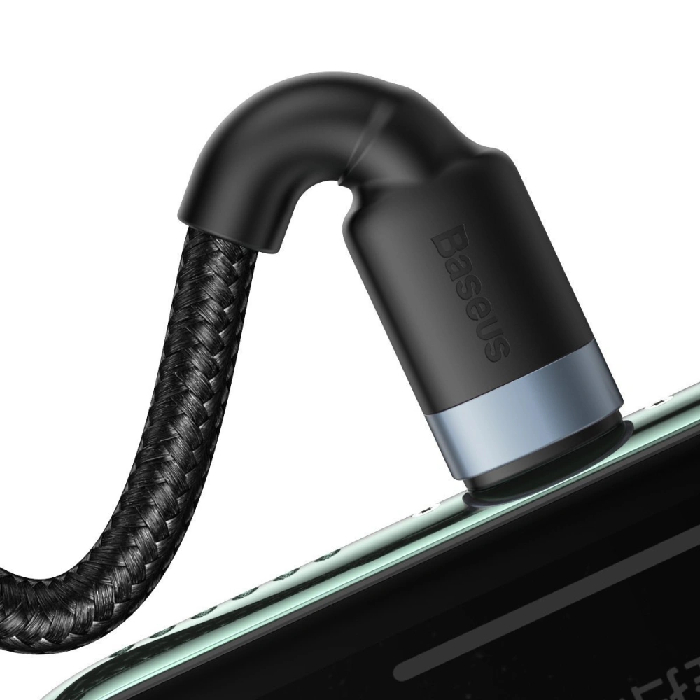 Hurtownia GSM - Kabel USB / USB Typ C - Lightning Baseus Cafule PD 18W 2,4A 480 Mbps 1,2m (czarno-szary) - BSU1502BLKGRY - {ean13} - Hurt