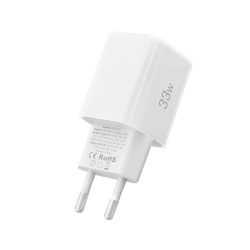 Ładowarka sieciowa Tech-Protect NCM33W 2-port USB-A, USB-C Network Charger PD 33W / QC3.0 White