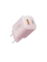 Wholesale Tech-Protect NCM33W 2-port USB-A, USB-C Network Charger PD 33W / QC3.0 Baby Pink - THP4122 - {ean13} - Hurt