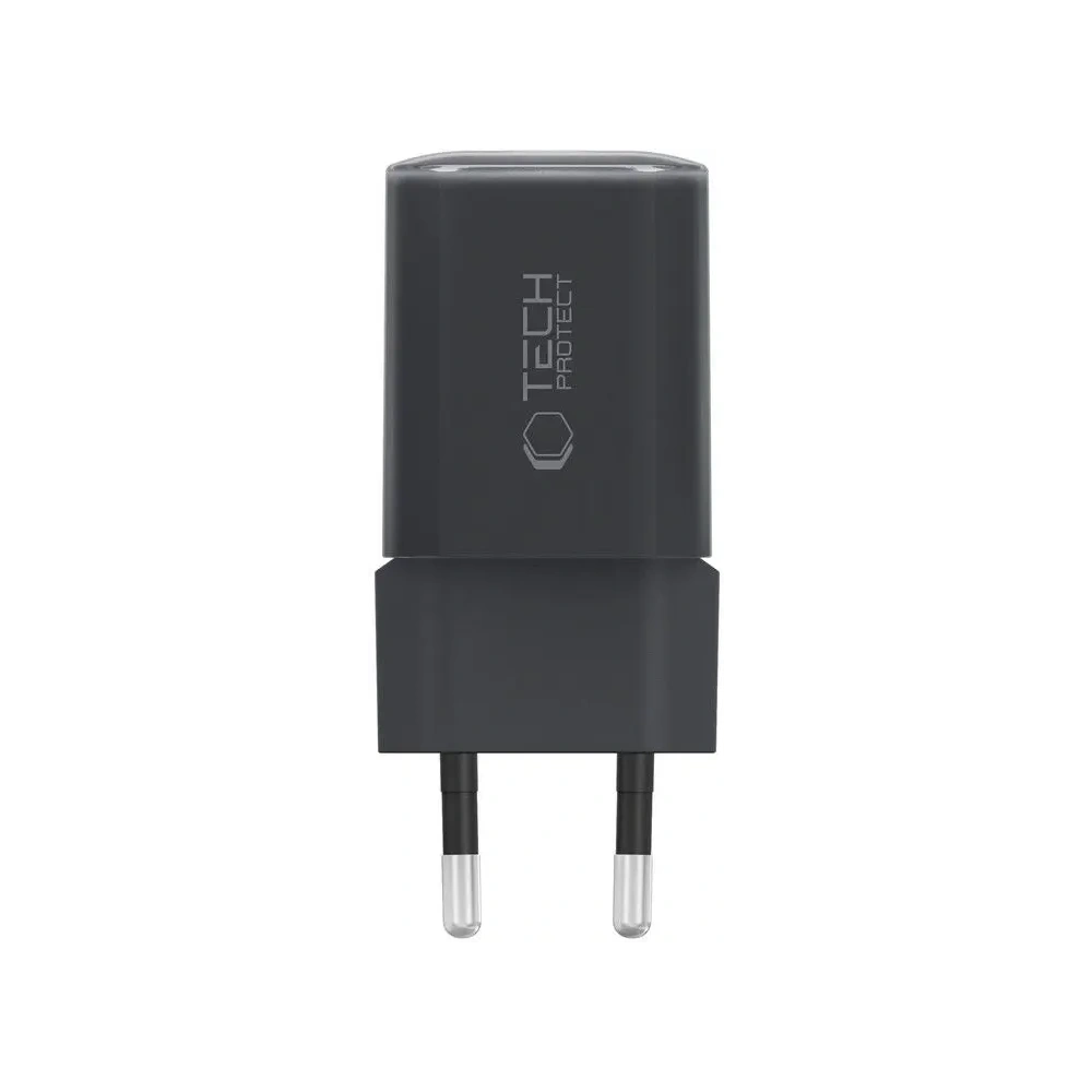 Hurtownia GSM - Tech-Protect NCM33W Încărcător de rețea cu 2 porturi USB-A, USB-C PD 33W / QC3.0 Negru - THP4124 - {ean13} - Hurt