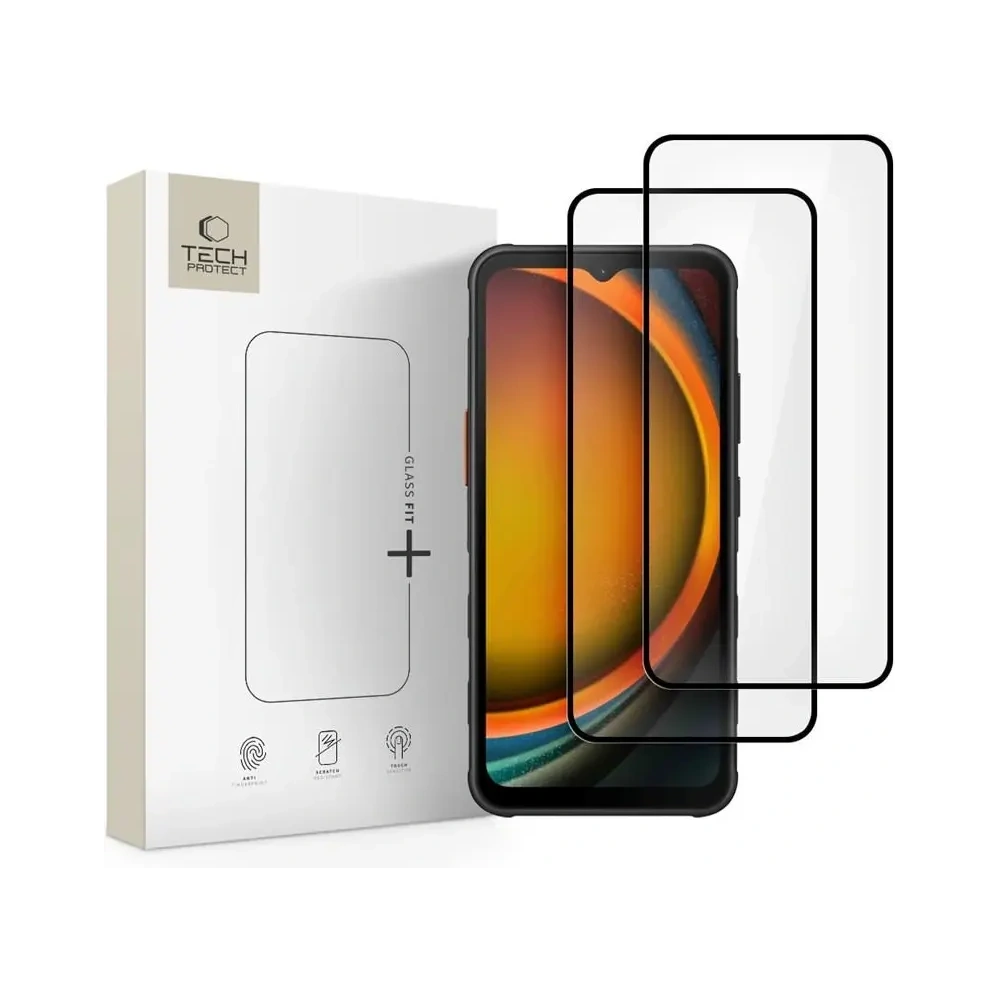 Wholesale Tech-Protect Glass Fit+ Samsung Galaxy Xcover 7 / 7 Pro Black [2 PACK] - THP4127 - {ean13} - Hurt