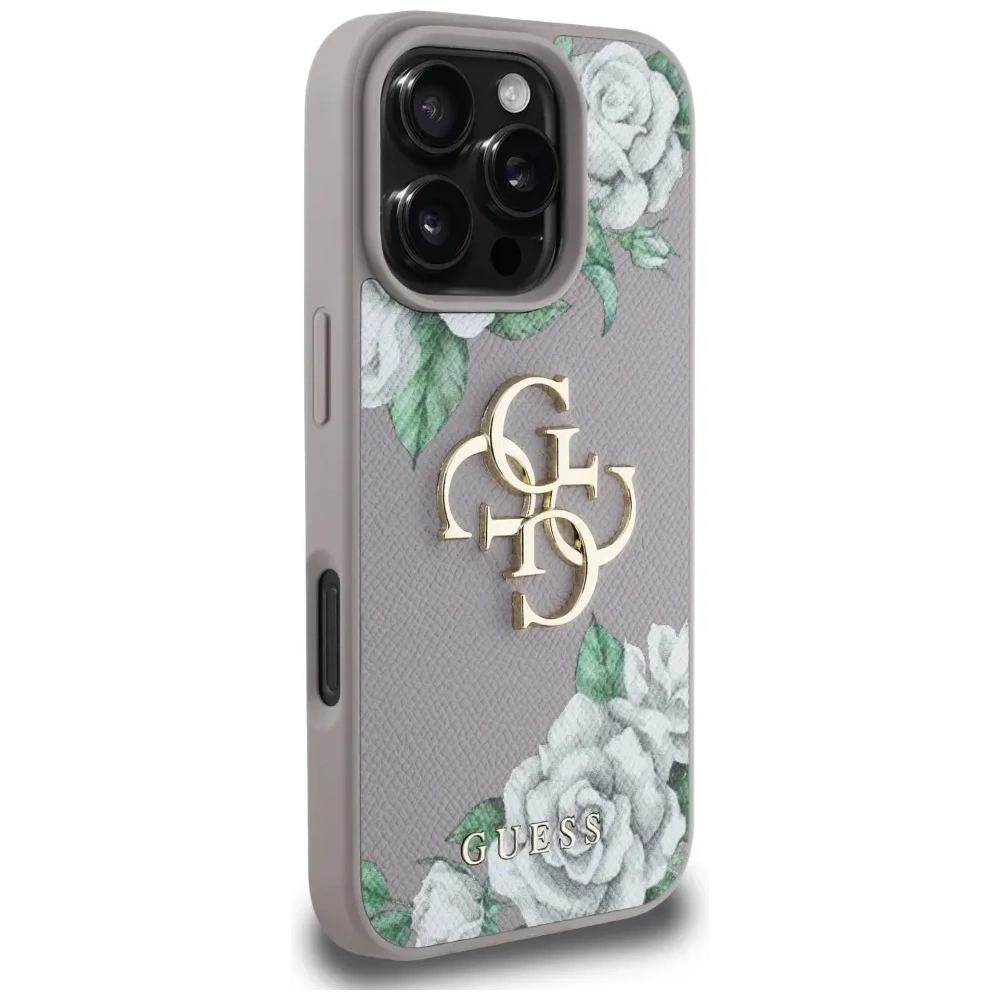 Wholesale Guess Grained Roses Big 4G logo Apple iPhone 16 Pro Max purple - GUE4534 - {ean13} - Hurt