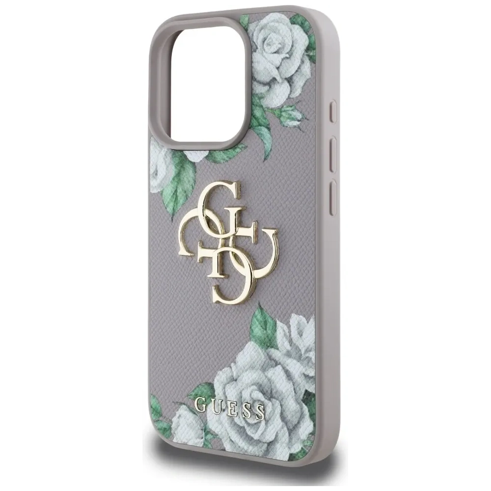Wholesale Guess Grained Roses Big 4G logo Apple iPhone 16 Pro Max purple - GUE4534 - {ean13} - Hurt