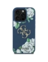 Wholesale Guess Grained Roses Big 4G logo Apple iPhone 16 Pro Max blue - GUE4535 - {ean13} - Hurt