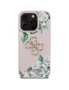 Wholesale Guess Grained Roses Big 4G logo Apple iPhone 16 Pro Max pink - GUE4536 - {ean13} - Hurt