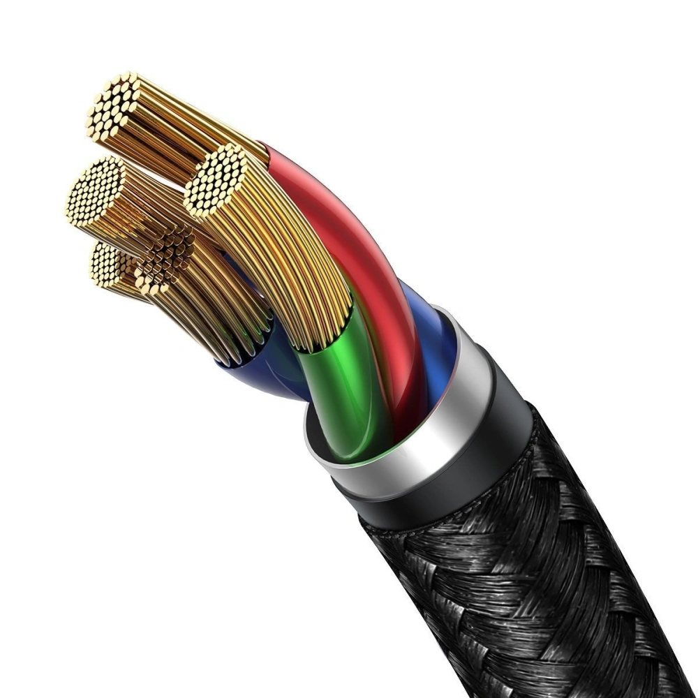 Hurtownia GSM - Kabel USB / USB Typ C - Lightning Baseus Cafule PD 18W 2,4A 480 Mbps 1,2m (czarno-czerwony) - BSU1503BLKRED - {ean13} - Hurt