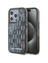 Etui Karl Lagerfeld Liquide Glitter Monogram Gradient do Apple iPhone 15 Pro czarny