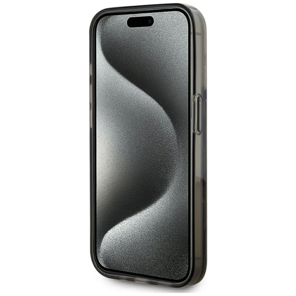 Hurtownia GSM - Karl Lagerfeld Tekutý třpytivý monogram gradient Apple iPhone 15 Pro černý - KLD22021 - {ean13} - Hurt
