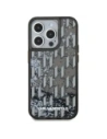 Wholesale Karl Lagerfeld Liquide Glitter Monogram Gradient Apple iPhone 15 Pro Max black - KLD22022 - {ean13} - Hurt