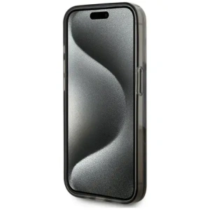 Wholesale Karl Lagerfeld Liquide Glitter Monogram Gradient Apple iPhone 15 Pro Max black - KLD22022 - {ean13} - Hurt