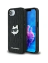 Karl Lagerfeld Monogram Choupette Head Pin Apple iPhone 16e black