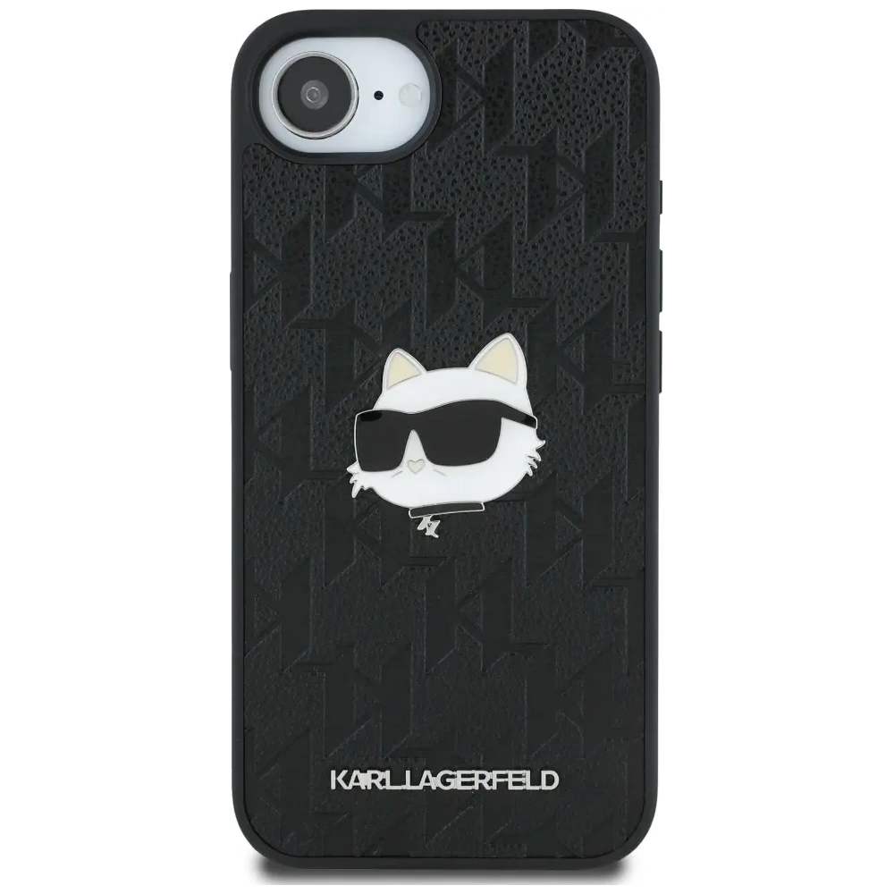 Wholesale Karl Lagerfeld Monogram Choupette Head Pin Apple iPhone 16e black - KLD22023 - {ean13} - Hurt