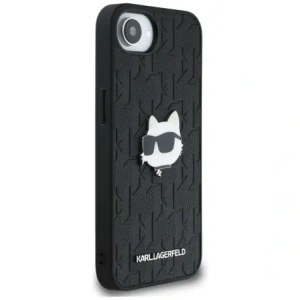 Wholesale Karl Lagerfeld Monogram Choupette Head Pin Apple iPhone 16e black - KLD22023 - {ean13} - Hurt