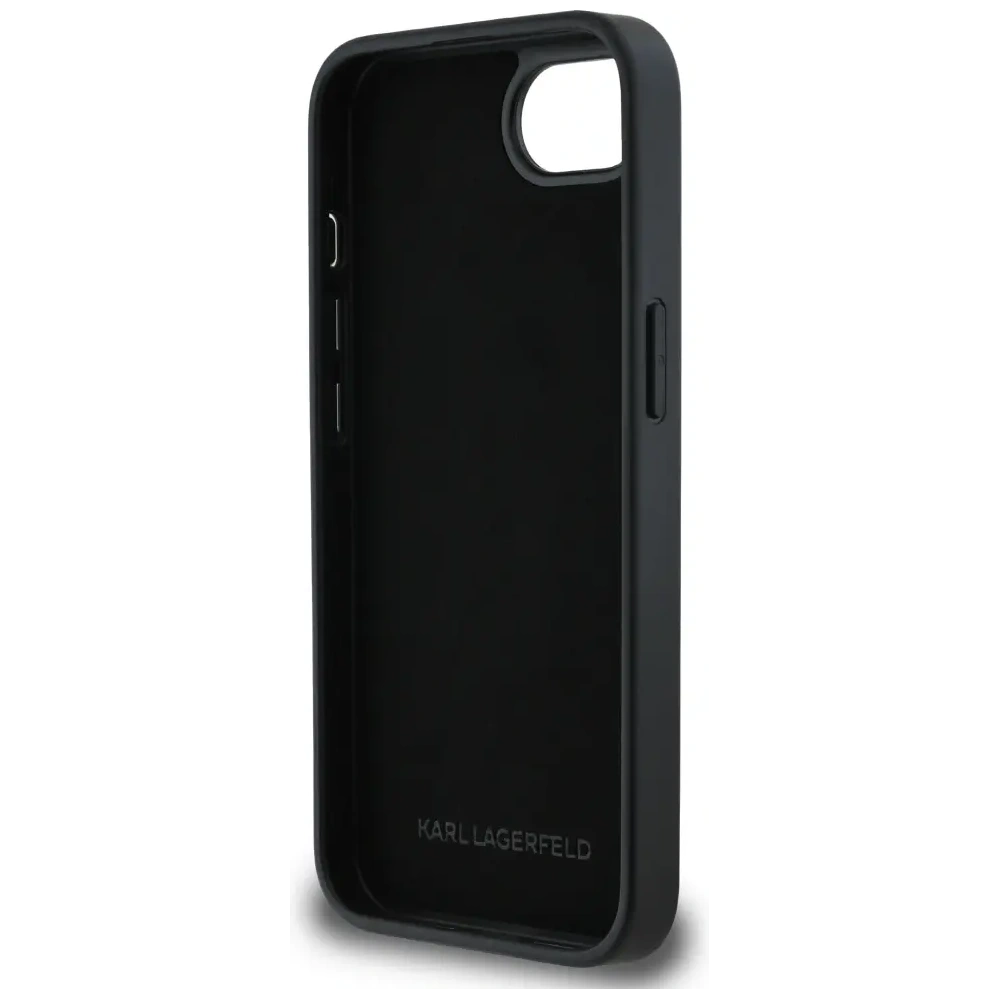Wholesale Karl Lagerfeld Monogram Choupette Head Pin Apple iPhone 16e black - KLD22023 - {ean13} - Hurt