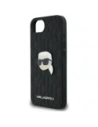 Wholesale Karl Lagerfeld Monogram Karl Head Pin Apple iPhone 16e black - KLD22024 - {ean13} - Hurt