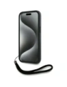 Wholesale Karl Lagerfeld Saffiano Athleisure Stripes Cord Apple iPhone 15 black-red - KLD22025 - {ean13} - Hurt