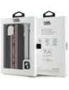 Wholesale Karl Lagerfeld Saffiano Athleisure Stripes Cord Apple iPhone 15 black-red - KLD22025 - {ean13} - Hurt