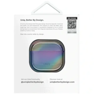 Wholesale UNIQ Iridescia Apple AirPods 4 Hang Case midnight quartz - UNIQ1529 - {ean13} - Hurt