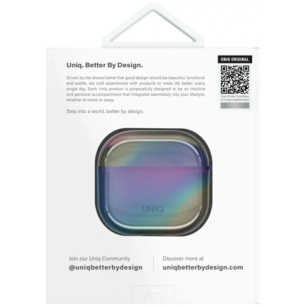 Hurtownia GSM - UNIQ Iridescia Apple AirPods 4 Hülle Mitternachtsquarz - UNIQ1529 - {ean13} - Hurt