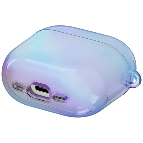 Etui UNIQ Iridescia do Apple AirPods 4 Hang Case niebieski