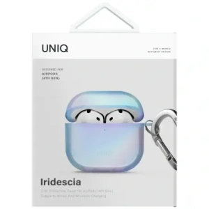 Wholesale UNIQ Iridescia Apple AirPods 4 Hang Case blue - UNIQ1530 - {ean13} - Hurt