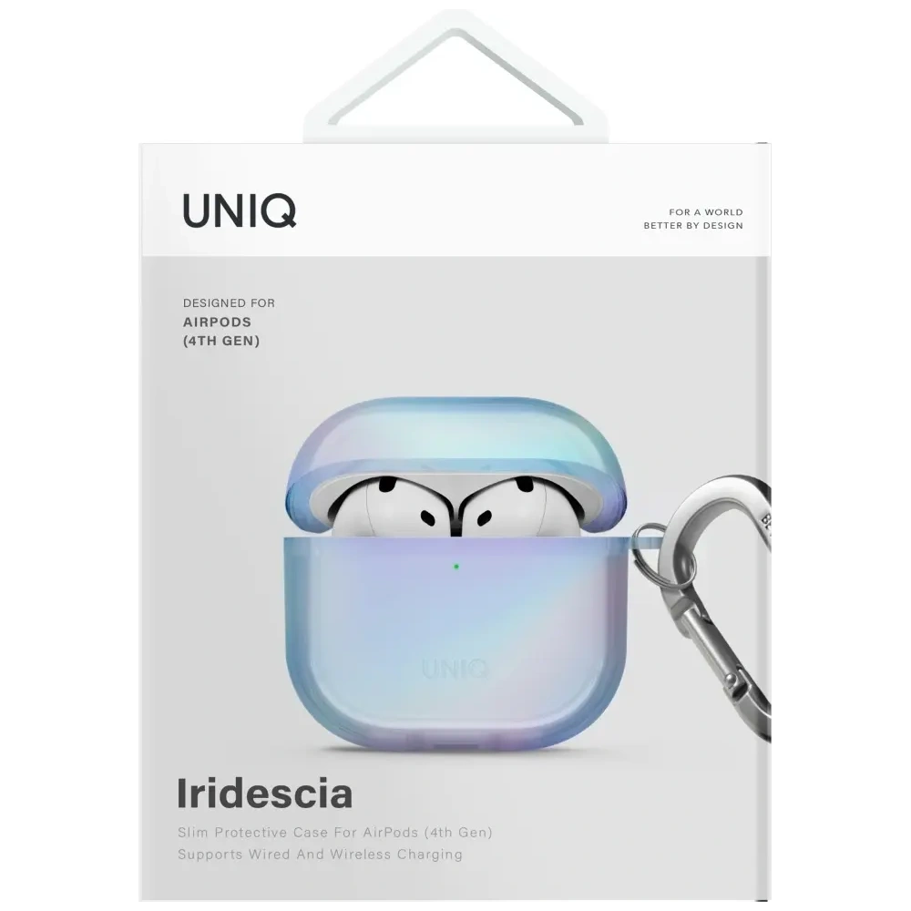 Hurtownia GSM - UNIQ Iridescia Apple AirPods 4 Hordtáska kék - UNIQ1530 - {ean13} - Hurt