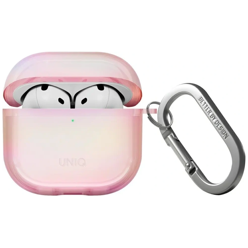 Hurtownia GSM - UNIQ Iridescia Apple AirPods 4 Pouzdro na zavěšení růžový prism - UNIQ1531 - {ean13} - Hurt