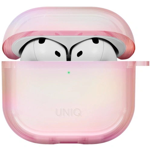 Etui UNIQ Iridescia do Apple AirPods 4 Hang Case pink prism