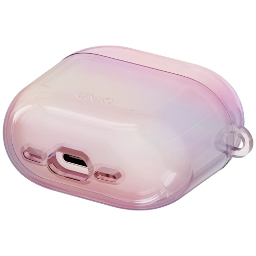 Etui UNIQ Iridescia do Apple AirPods 4 Hang Case pink prism