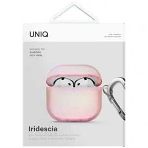 Wholesale UNIQ Iridescia Apple AirPods 4 Hang Case pink prism - UNIQ1531 - {ean13} - Hurt
