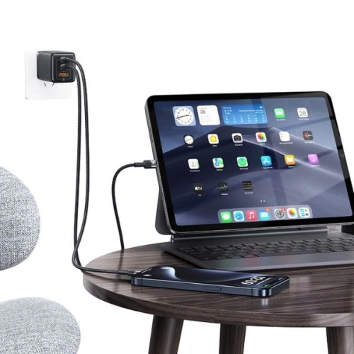 Kabel USAMS USB-C na USB-C set 30szt. 60W 1,2m pleciony SJ724ZJ01 (US-SJ724 )