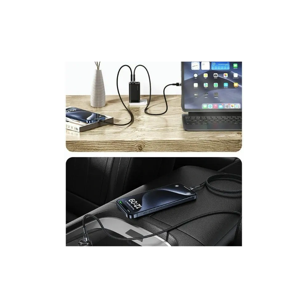 Hurtownia GSM - USAMS Kabel USB-C na USB-C set 30szt.  60W 1,2m pleciony SJ724ZJ01 (US-SJ724 ) - 6958444991894 - {ean13} - Hurt