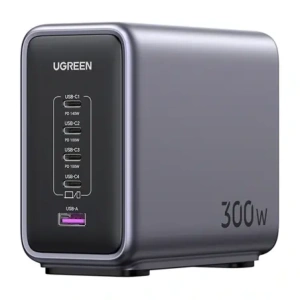 Hurtownia GSM - UGREEN CD333 Nexode napájecí adaptér, USB-A. 4xUSB-C, GaN, 300W + USB-C kabel 240W (černý) - UGR5627 - {ean13} - Hurt