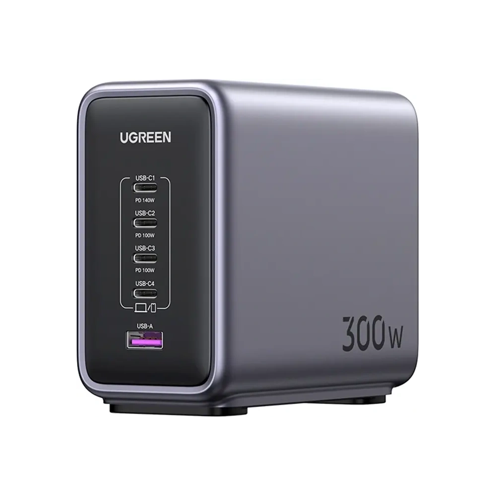 Hurtownia GSM - UGREEN CD333 Nexode Netzadapter, USB-A. 4xUSB-C, GaN, 300W + USB-C Kabel 240W (schwarz) - UGR5627 - {ean13} - Hurt